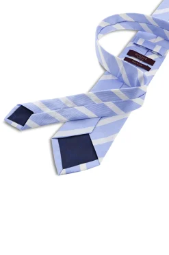 Sale Striped Pattern Tie 100% Silk 8cm Gravatas