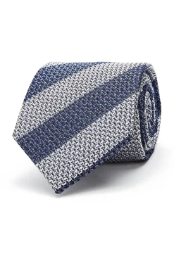 Clearance Striped Pattern Tie 100% Silk 8cm Gravatas