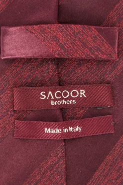 Discount Striped Pattern Tie 100% Silk 8cm Gravatas