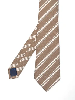 Clearance Striped Pattern Tie 100% Silk 8cm Gravatas