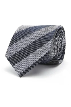 Sale Striped Pattern Tie 100% Silk 8cm Gravatas