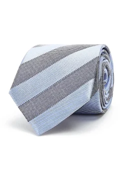 Sale Striped Pattern Tie 100% Silk 8cm Gravatas