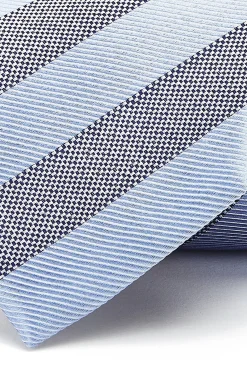 Sale Striped Pattern Tie 100% Silk 8cm Gravatas