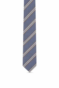 Best Striped Pattern Tie 100% Silk 8cm Gravatas