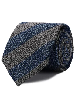 Sale Striped Pattern Tie 100% Silk 7cm Gravatas