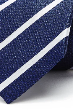 Clearance Striped Pattern Tie 100% Silk 8cm Gravatas