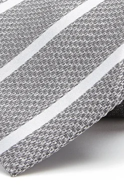 Clearance Striped Pattern Tie 100% Silk 8cm Gravatas