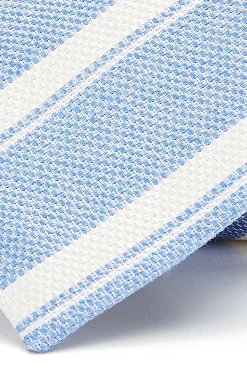Clearance Striped Pattern Tie 100% Silk 7cm Gravatas