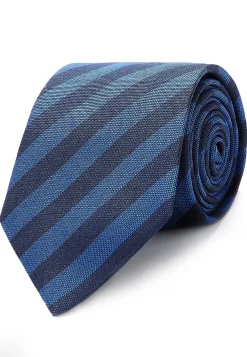 Sale Striped Pattern Tie 100% Silk 8cm Gravatas
