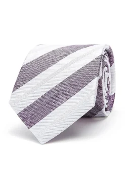 Hot Striped Pattern Tie 100% Silk 8cm Gravatas