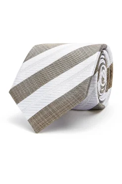 Hot Striped Pattern Tie 100% Silk 8cm Gravatas