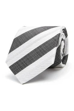 Hot Striped Pattern Tie 100% Silk 8cm Gravatas