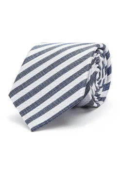 New Striped Pattern Tie 100% Silk 8cm Gravatas