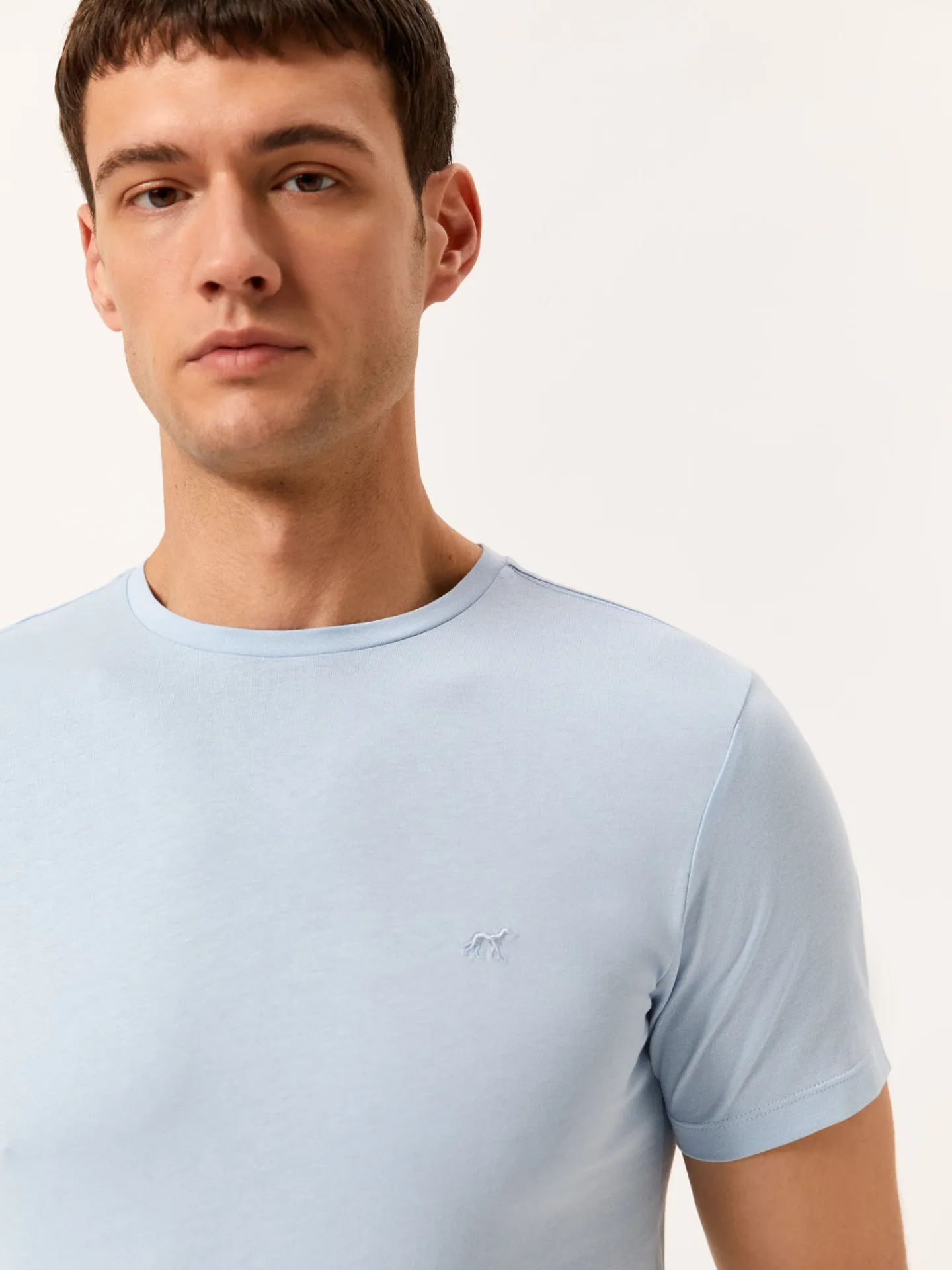 Clearance T-shirt with Logo Embroidered in 100% Organic Cotton T-Shirts|T-Shirts