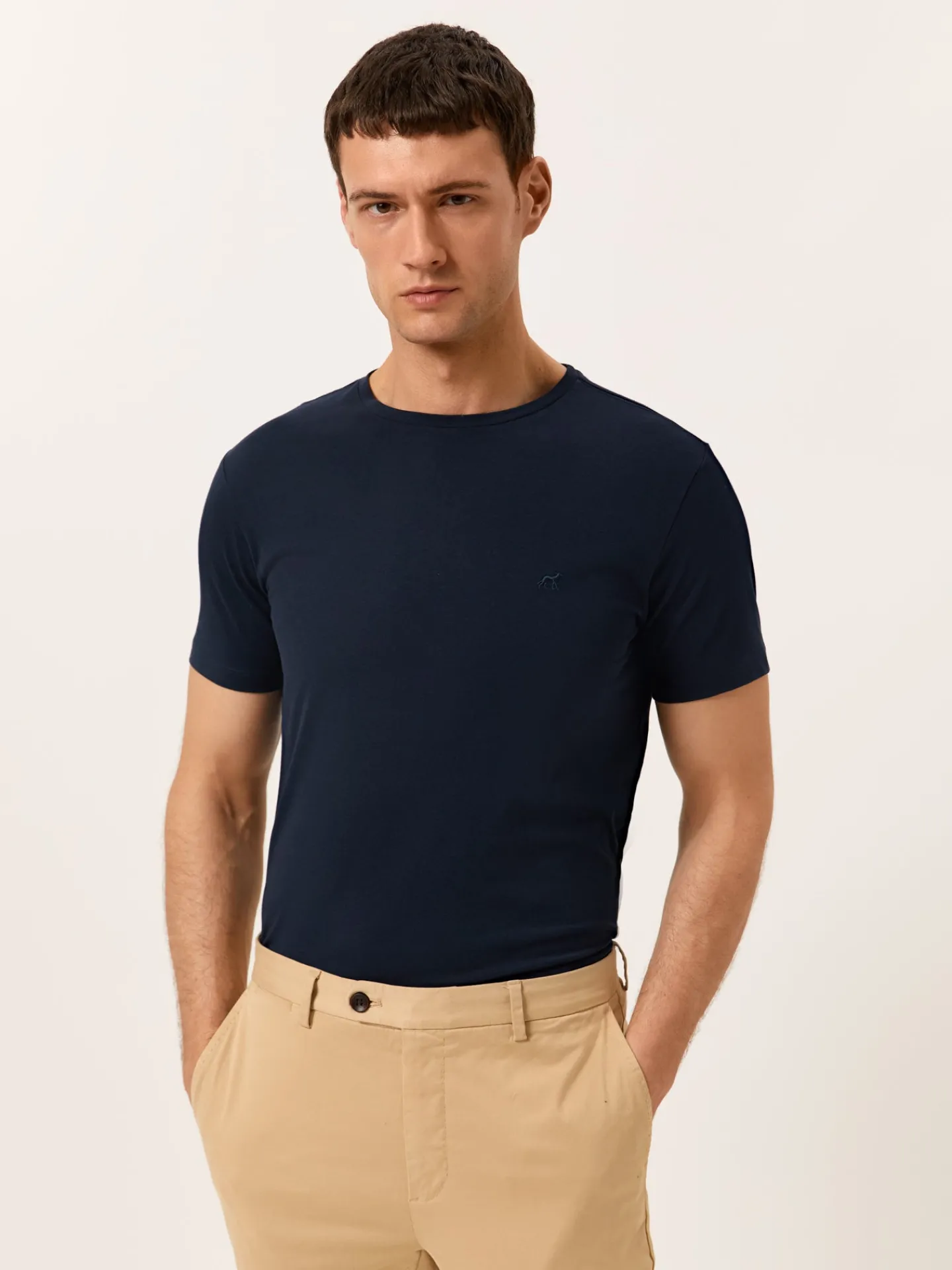 New T-shirt with Logo Embroidered in 100% Organic Cotton T-Shirts|T-Shirts