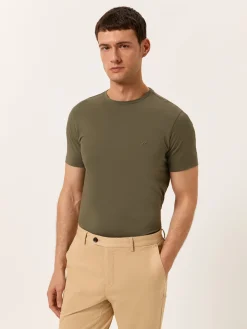 Outlet T-shirt with Logo Embroidered in 100% Organic Cotton T-Shirts|T-Shirts
