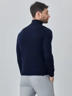 Discount Turtleneck Sweater With Long Sleeves In Extra Fine Merino Wool Camisolas