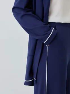 Wide Leg Punto Roma Trousers MULHER Calças